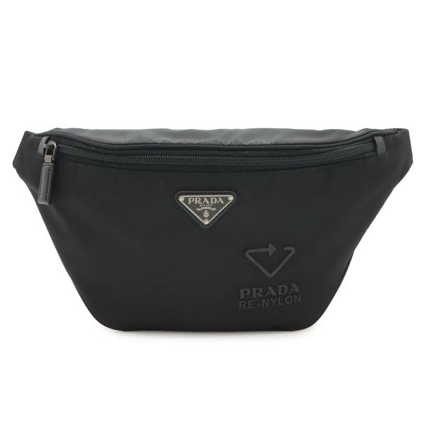 PRADA プラダ Re-Nylon ロゴ トライアングルロゴ ボディバッグ ウエストポーチ ヒップ...