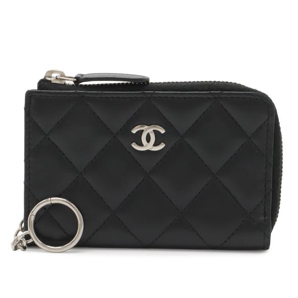 CHANEL シャネル マトラッセ ココマーク コインケース 小銭入れ コインパース L字ファスナー...