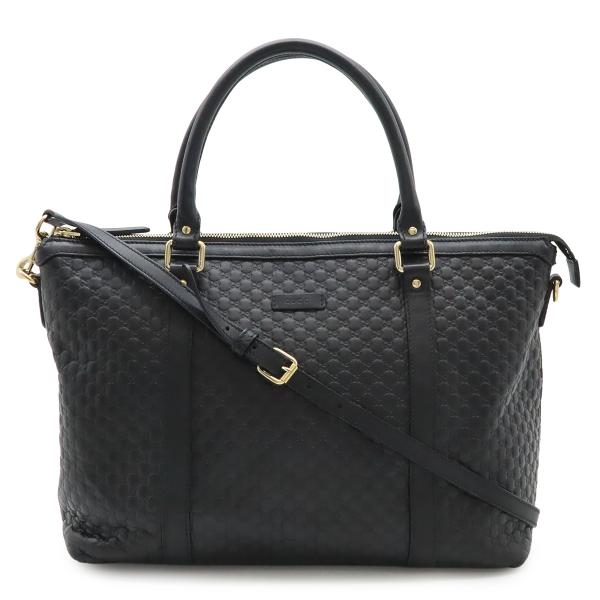 GUCCI グッチ マイクログッチシマ トートバッグ 2WAY ショルダーバッグ 斜め掛け レザー ...