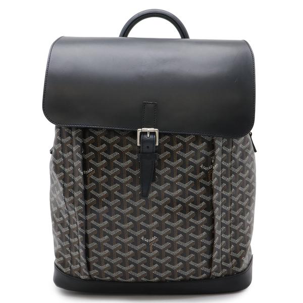 GOYARD ゴヤール アルパン バックパックMM リュックサック デイパック PVC レザー ブラ...