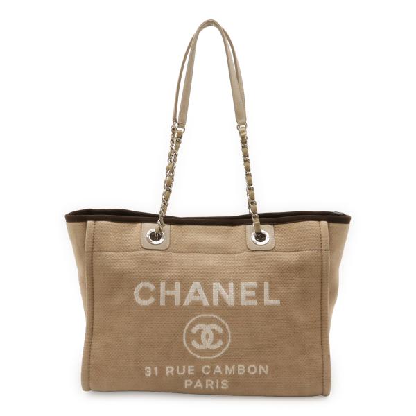 CHANEL シャネル ドーヴィル ミディアムトートMM トートバッグ ショルダーバッグ チェーンシ...