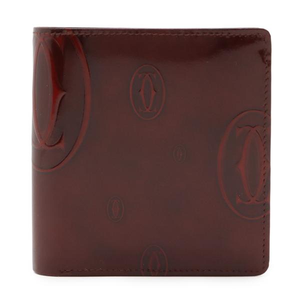 Cartier カルティエ ハッピーバースデー ハッピーバースデイ 2つ折財布 二つ折り財布 エナメ...