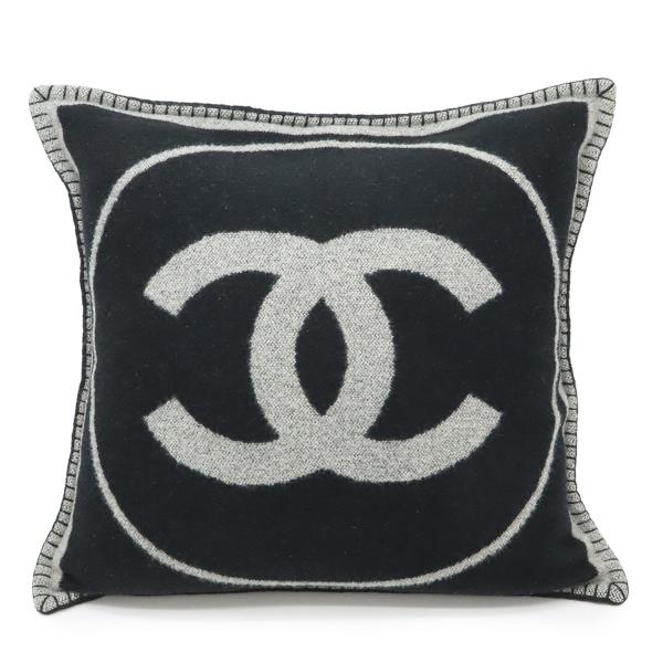 CHANEL シャネル CC ココマーク ダブルフェイス サークルロゴ クッション 枕 ピロー イン...
