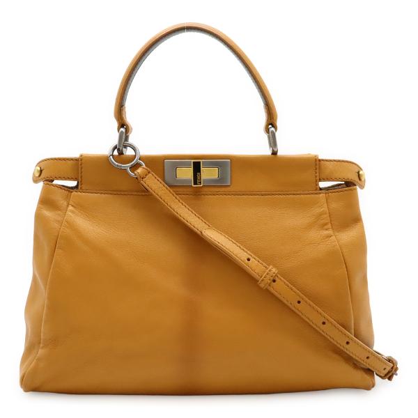 FENDI フェンディ ピーカブー レギュラー ハンドバッグ トートバッグ 2WAY ショルダーバッ...