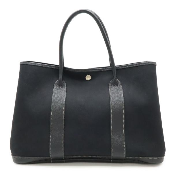 HERMES エルメス ガーデンパーティPM トートバッグ ハンドバッグ トワルオフィシエ キャンバ...
