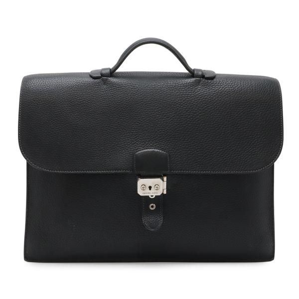 HERMES エルメス サックアデペッシュ38 ビジネスバッグ ブリーフケース 書類カバン フィヨル...