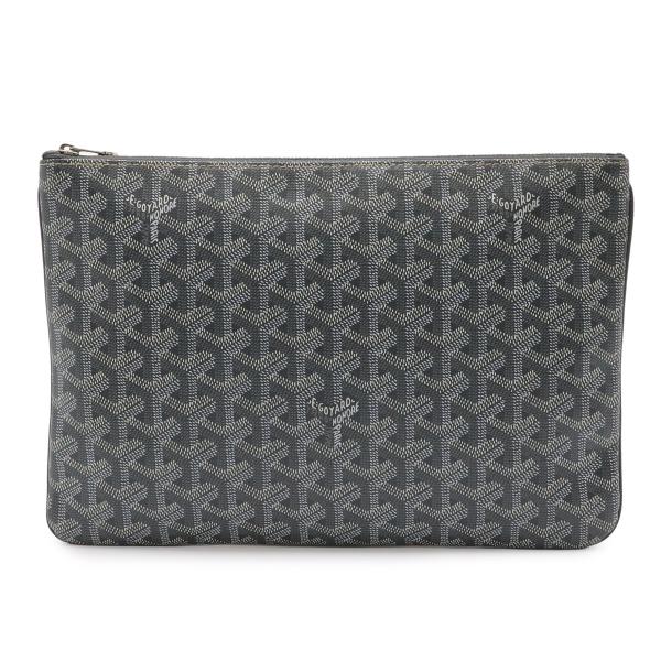 GOYARD ゴヤール セナMM クラッチバッグ セカンドバッグ コーティングキャンバス レザー グ...