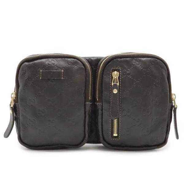 GUCCI グッチ グッチシマ ウエストバッグ ウエストポーチ ボディバッグ ヒップバッグ レザー ...