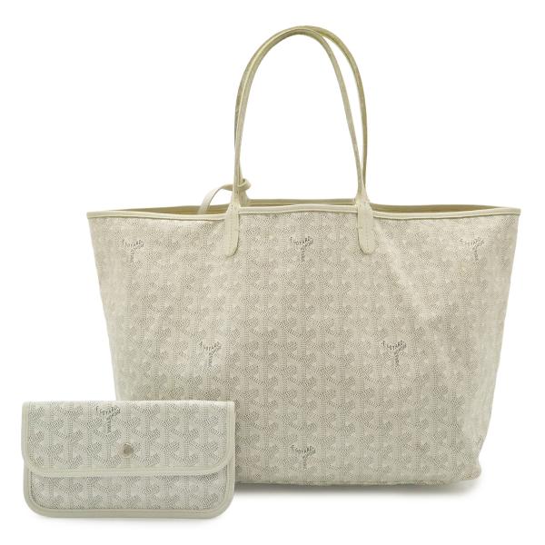 GOYARD ゴヤール サンルイPM トートバッグ ショルダーバッグ コーティングキャンバス レザー...