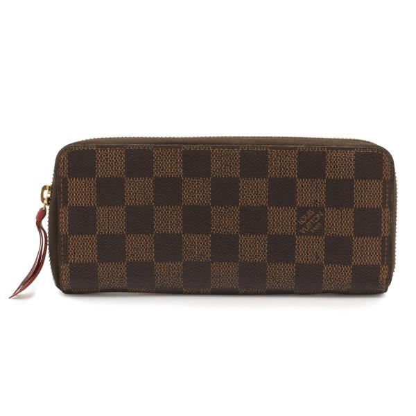 LOUIS VUITTON ルイ ヴィトン ダミエ ポルトフォイユ クレマンス ラウンドファスナー ...