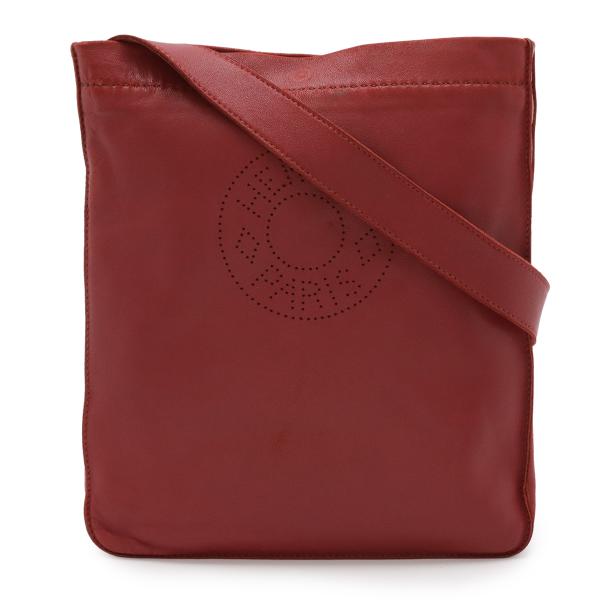 HERMES エルメス クルードセル ショルダーバッグ ポシェット 斜め掛け パンチング ラムスキン...