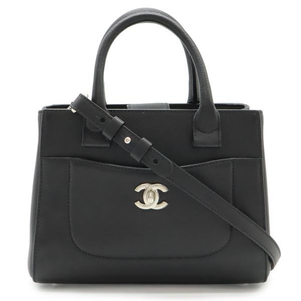 CHANEL シャネル ネオ エグゼクティブ トート スモール ココマーク ハンドバッグ 2WAY ...
