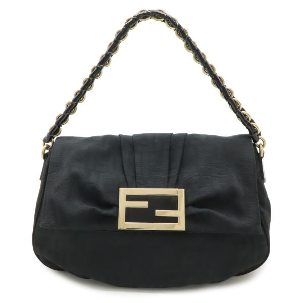 FENDI フェンディ ショルダーバッグ チェーン ワンショルダー 肩掛け ズッカ柄 キャンバス ブ...