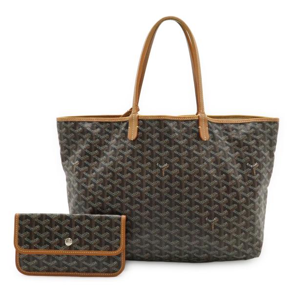 GOYARD ゴヤール サンルイPM トートバッグ ショルダーバッグ コーティングキャンバス レザー...