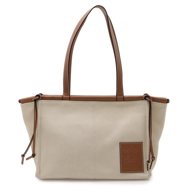 LOEWE ロエベ クッショントート スモール トートバッグ ショルダーバッグ キャンバス レザー ...
