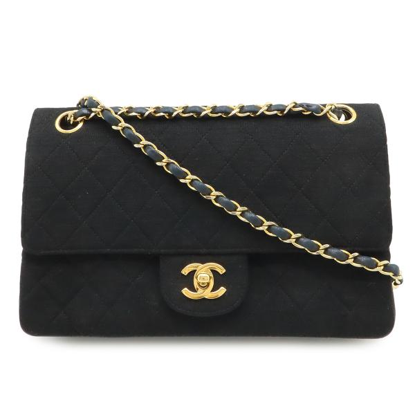 CHANEL シャネル マトラッセ ココマーク Wチェーンショルダー ショルダーバッグ コットンジャ...