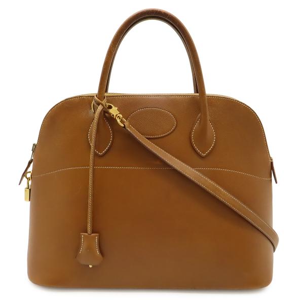 HERMES エルメス ボリード35 ハンドバッグ 2WAY ショルダーバッグ クシュベル ブラウン...