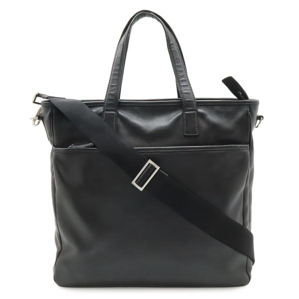 PRADA プラダ トートバッグ 2WAY ショルダーバッグ 斜め掛け レザー NERO 黒 ブラッ...