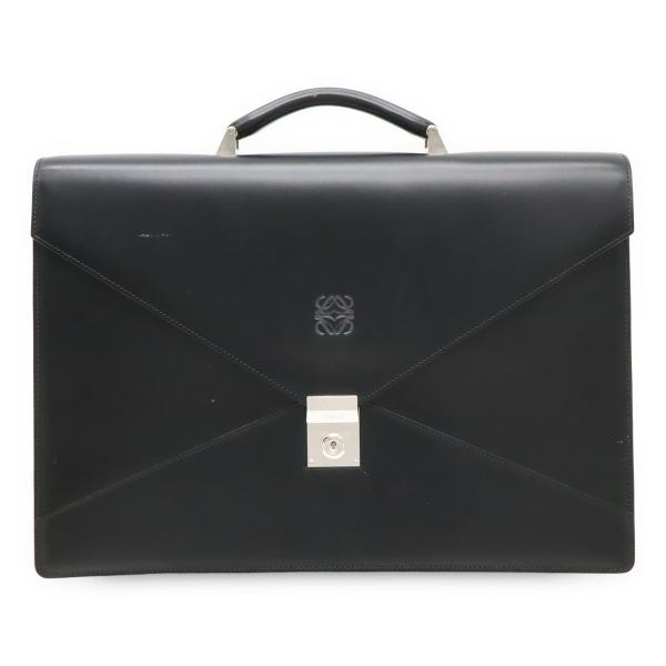 LOEWE ロエベ アナグラム ディプロマティコ ブリーフケース ビジネスバッグ 書類カバン レザー...