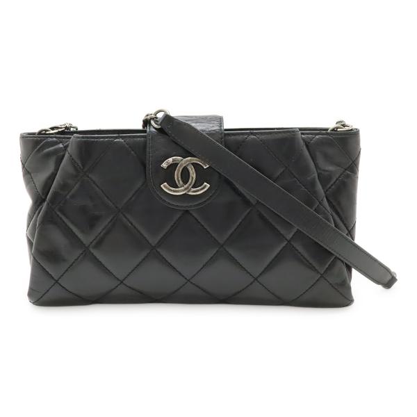 CHANEL シャネル ココプリーツ ココマーク ショルダーバッグ チェーンショルダー パーティーバ...
