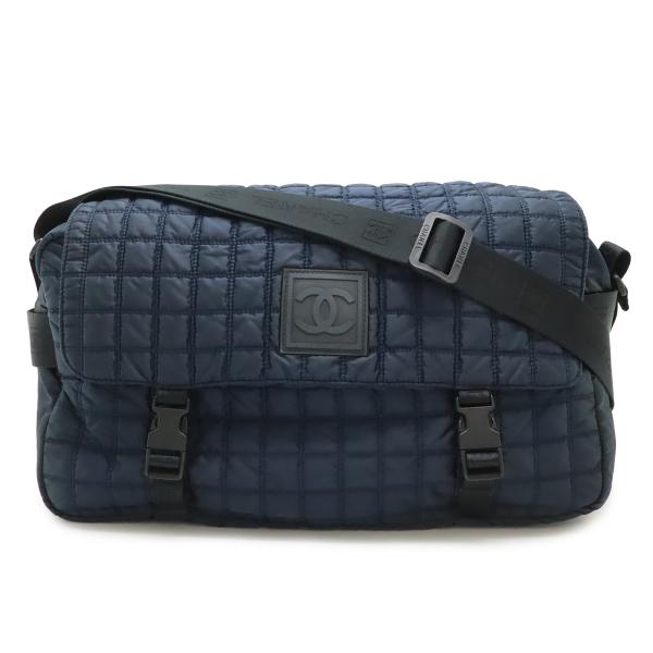 CHANEL シャネル スポーツライン ココマーク メッセンジャーバッグ ショルダーバッグ 斜め掛け...