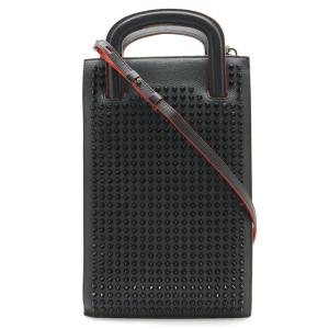 Christian Louboutin クリスチャン ルブタン TRIC TRAC トリックトラック スモール ハンドバッグ 3WAY ショルダーバッグ ブラック レッド