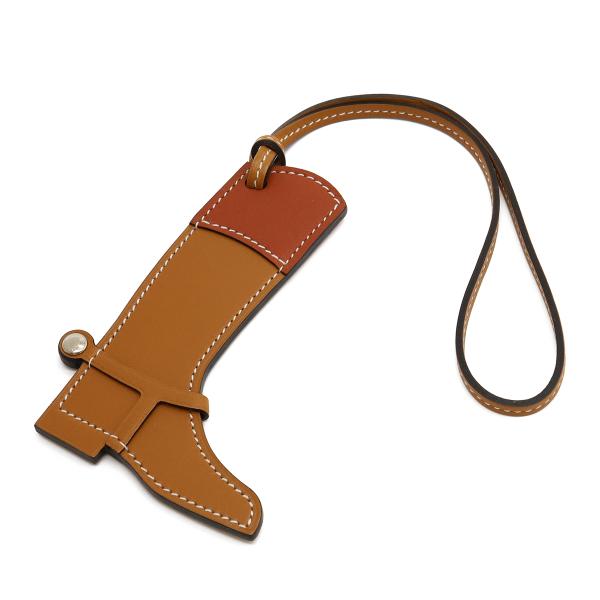 HERMES エルメス パドック ボット バッグチャーム ブーツモチーフ 靴 ヴォーバトラー ヴォー...