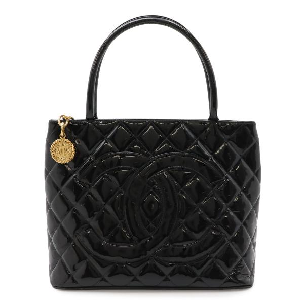 CHANEL シャネル マトラッセ ココマーク 復刻トート トートバッグ ショルダーバッグ エナメル...