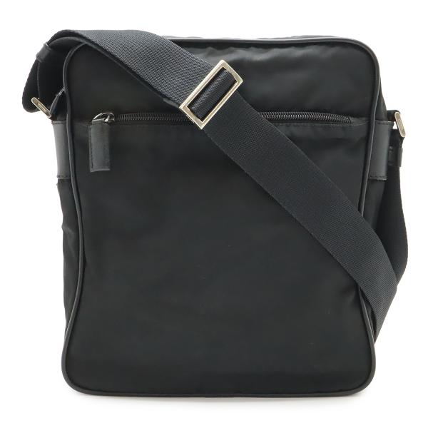 PRADA プラダ ショルダーバッグ メッセンジャーバッグ 斜め掛け ナイロン レザー NERO 黒...