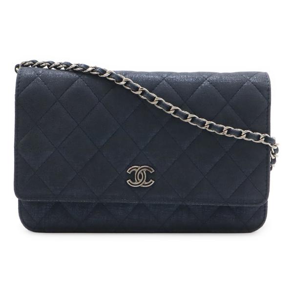 CHANEL シャネル マトラッセ チェーンウォレット ショルダーバッグ ポシェット 斜め掛け スパ...