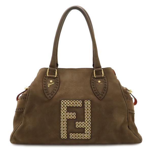 FENDI フェンディ エトニコ ズッカ ハンドバッグ トートバッグ ショルダートート スター 星 ...