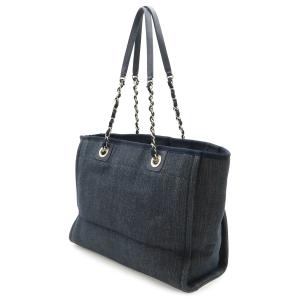 CHANEL シャネル ドーヴィル トートMM...の詳細画像1