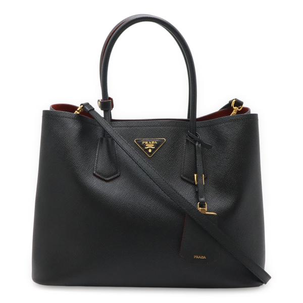 PRADA プラダ ドゥーブレ ラージバッグ ダブルバッグ トートバッグ 2WAY ショルダーバッグ...