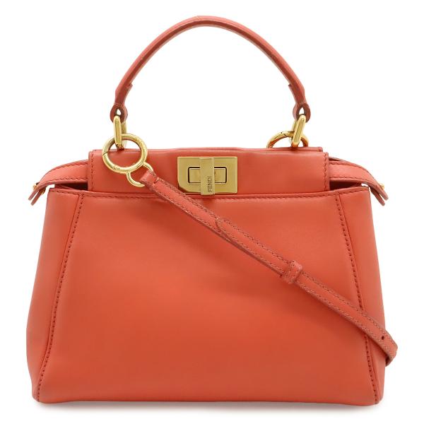 FENDI フェンディ ミニ ピーカブー ハンドバッグ ミニバッグ 2WAY ショルダーバッグ 斜め...