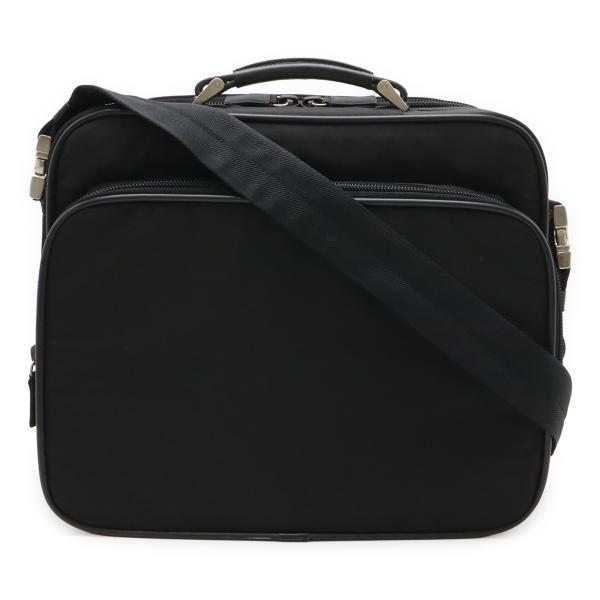 PRADA プラダ トライアングルロゴ ビジネスバッグ ブリーフケース 書類カバン 2WAY ショル...