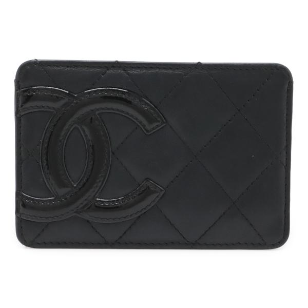 CHANEL シャネル カンボンライン ココマーク カードケース パスケース 名刺入れ レザー エナ...