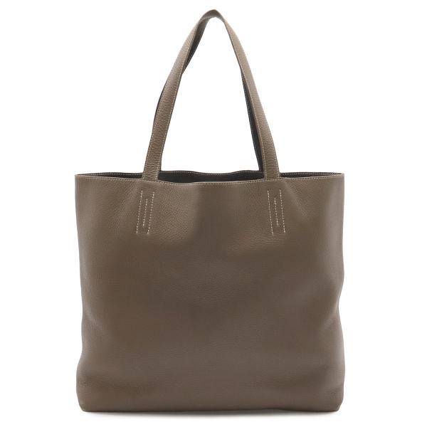 HERMES エルメス ドゥブルセンス36 トートバッグ ショルダーバッグ リバーシブル トリヨンク...