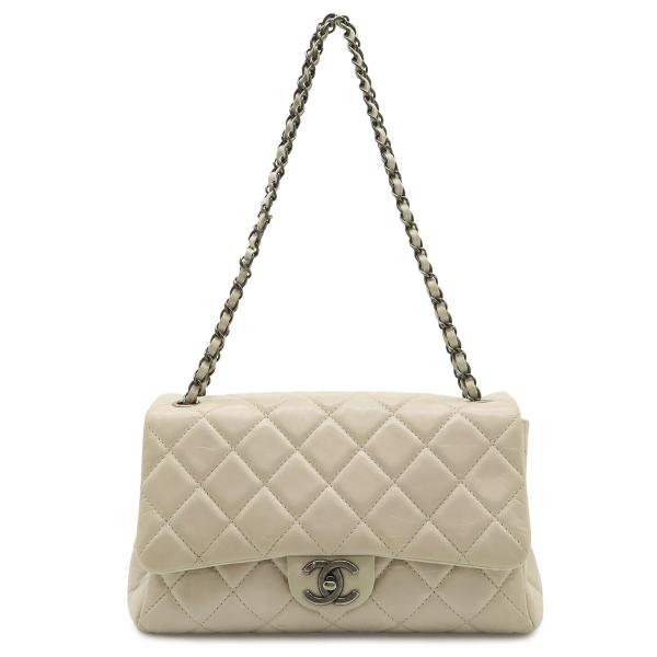 CHANEL シャネル マトラッセ チェーンショルダー ショルダーバッグ エイジドカーフスキン レザ...