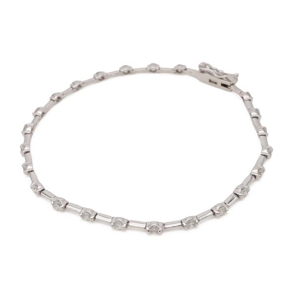 De Beers デビアス LINE ライン ダイヤモンド ブレスレット ステーションブレスレット ...