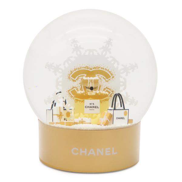 CHANEL シャネル スノードーム ココマーク オブジェ No.5 香水 瓶 ショッパー ギフトボ...