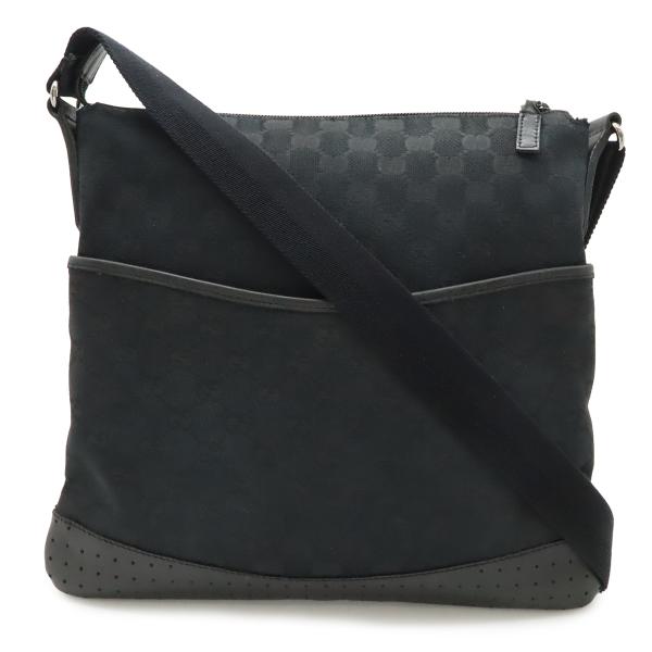 GUCCI グッチ GGキャンバス ショルダーバッグ メッセンジャーバッグ 斜め掛け パンチング レ...