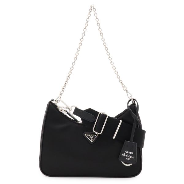 PRADA トライアングルロゴ Re-Edition 2005 リエディション チェーンバッグ 2W...