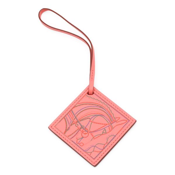 HERMES エルメス カレ ナノ ローブ デュ ソワール バッグチャーム ヴォースイフト レザー ...