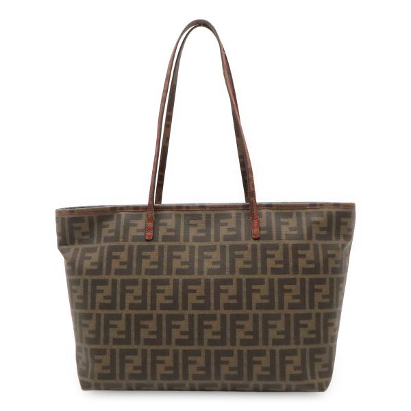 FENDI フェンディ ズッカ トートバッグ ショルダーバッグ ショルダートート 肩掛け PVC カ...