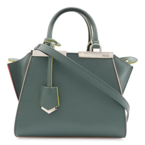 FENDI フェンディ プチトロワジュール ハンドバッグ ミニバッグ 2WAY ショルダーバッグ レ...