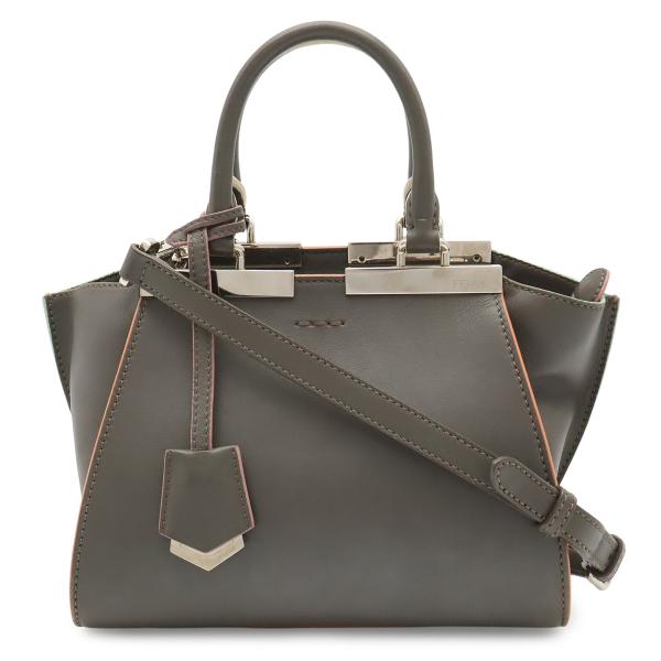 FENDI フェンディ プチトロワジュール ハンドバッグ ミニバッグ 2WAY ショルダーバッグ レ...