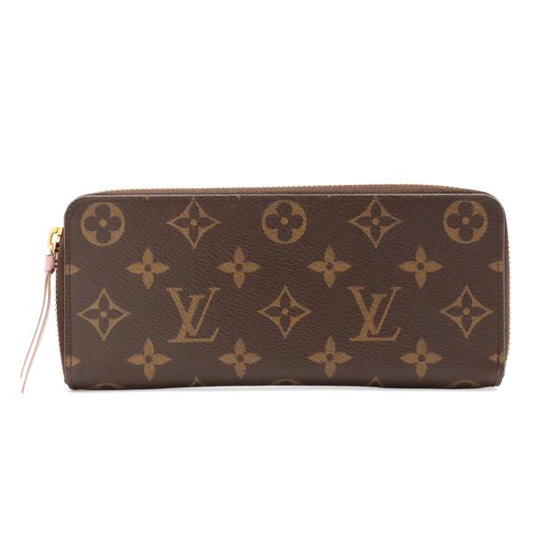 LOUIS VUITTON ルイ ヴィトン モノグラム ポルトフォイユ クレマンス ラウンドファスナ...