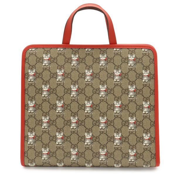 GUCCI グッチ チルドレンズ GGスプリーム 猫 キャット プリント チョンナオン コラボ 韓国...