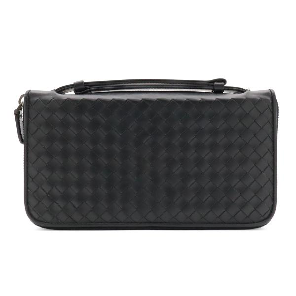 BOTTEGA VENETA ボッテガ ヴェネタ イントレチャート ラウンドファスナー 長財布 トラ...