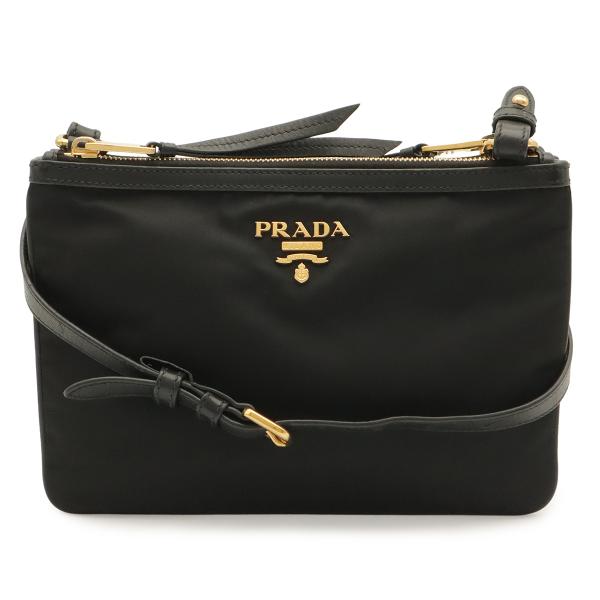 PRADA プラダ ショルダーバッグ ポシェット 2WAY クラッチバッグ ナイロン レザー NER...